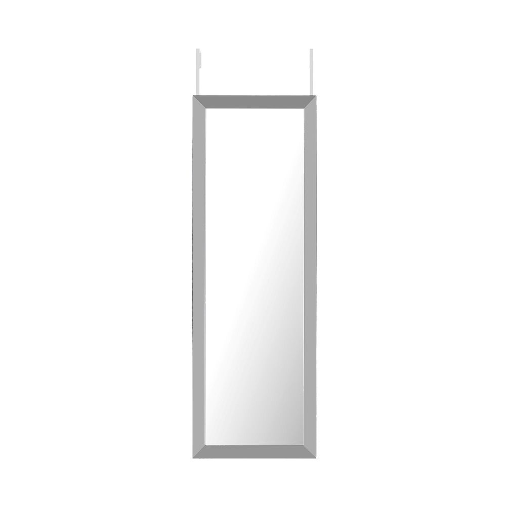 Mirrorize Canada 42x14 Silver Framed Over The Door Mirror Full Length Rectangle Large Lon Home Depot Mirrorize Canada 42x14 Silver Framed, Oversized Full Length Mirror Canada