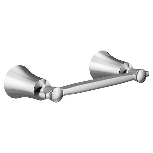 MOEN Flara Pivoting Double Post Toilet Paper Holder in Chrome