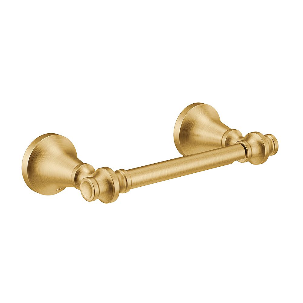 MOEN Traditional Pivoting Toilet Paper Holder in Brushed Gold
