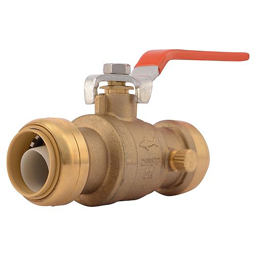 SharkBite SharkBite-1 inch  Brass Ball Valve with Drain