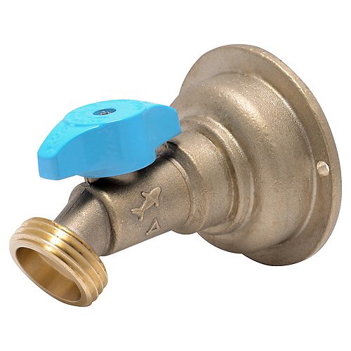 SharkBite-3/4 inch Push-to-Connect x3/4 inch MHT Brass Quarter-Turn No Kink Hose Bibb