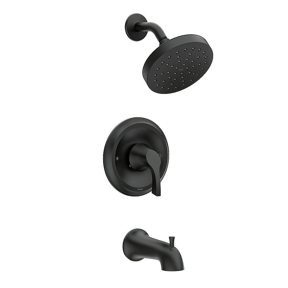 MOEN Korek Single Handle Tub Shower in Matte Black The Home Depot Canada