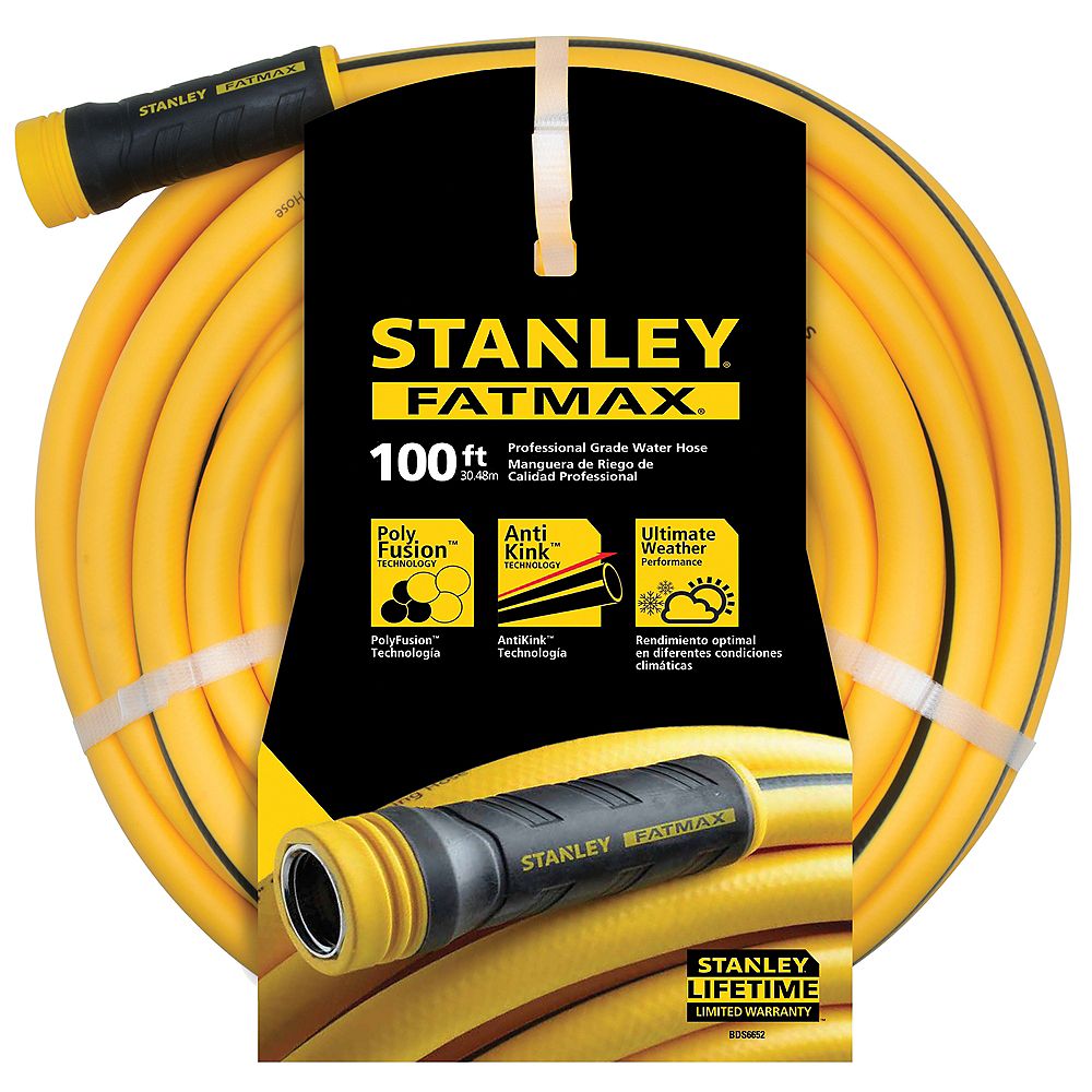 STANLEY FATMAX 100ft x 5/8" Professional Grade Water Hose The Home Depot Canada