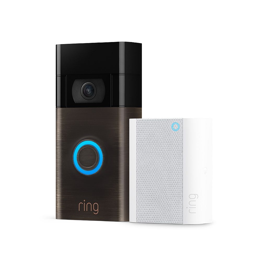 Ring Ring Video Doorbell Bronze (2020 Release) + Chime Bundle