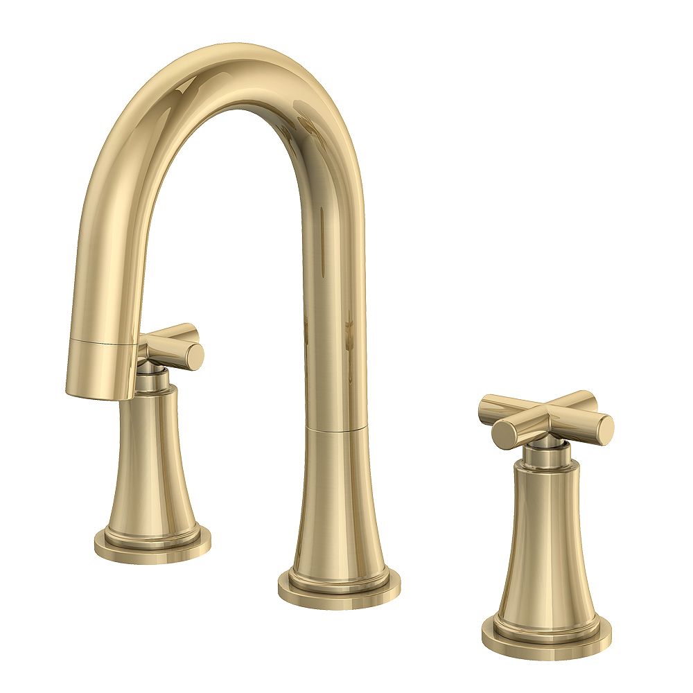 Glacier Bay Wilmont (8 in Widespread) 2-Handle High Arc Bathroom Faucet ...