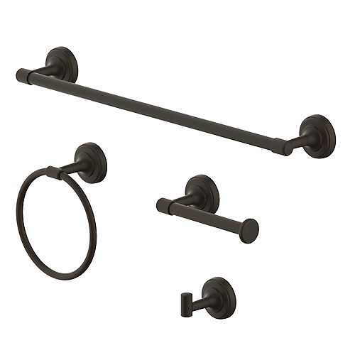 Keegan 4-Piece Bath Hardware Set in Oil-Rubbed Bronze