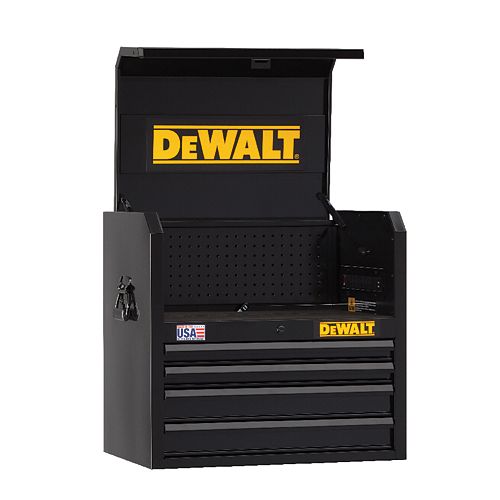 DEWALT DW 26IN 4DWR OPEN TILL CHEST-BLACK