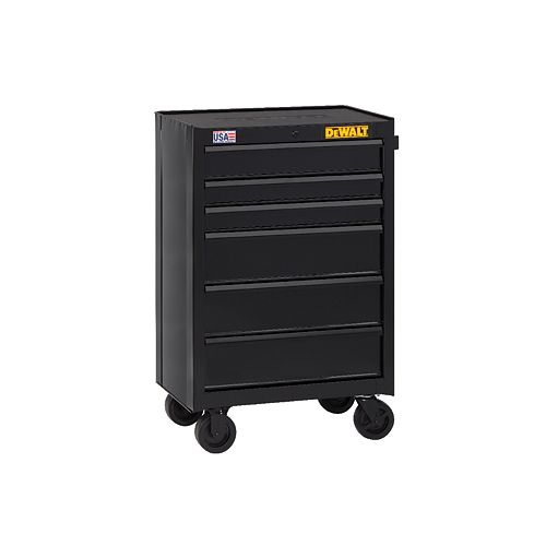 DEWALT DW 26IN 6DWR CABINET - BLACK