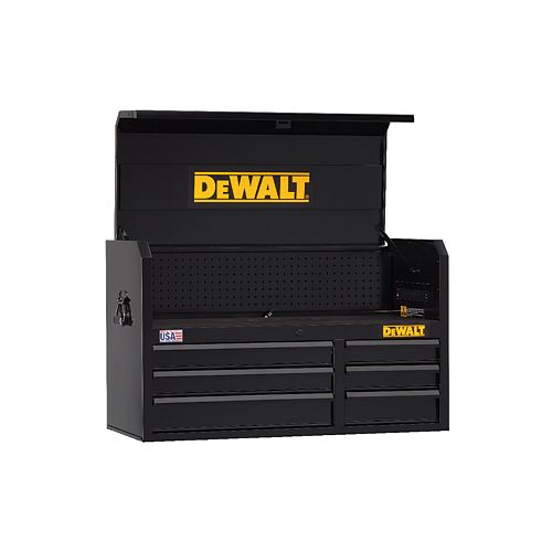 DEWALT DW 41IN 6DRW OPEN TILL CHEST BLACK