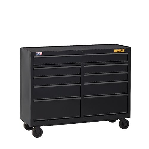 DW 52IN 9DWR CABINET - BLACK