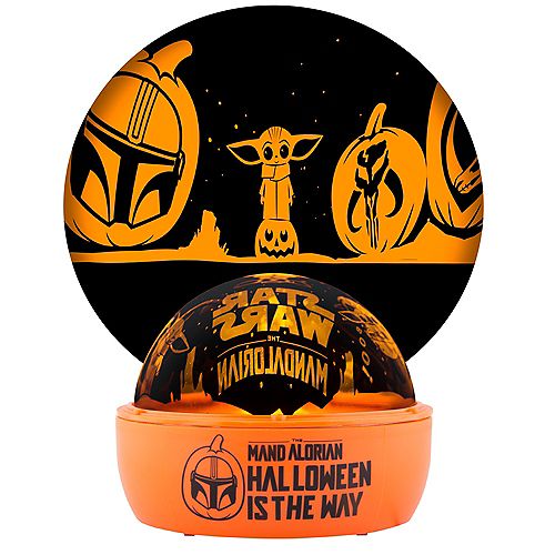 5.12-inch Orange Star Wars Mandalorian Halloween Tabletop Shadow Lights