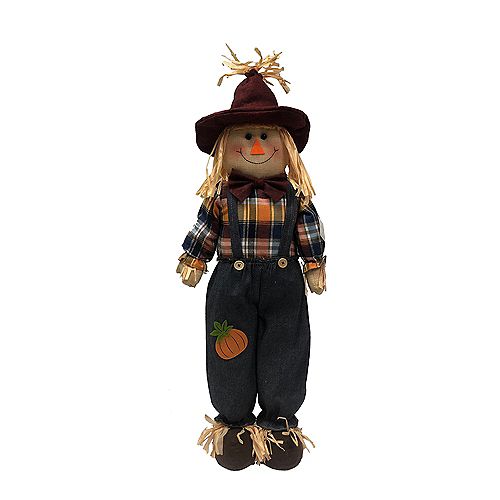 32-inch Harvest Scarecrow Boy Autumn Decoration