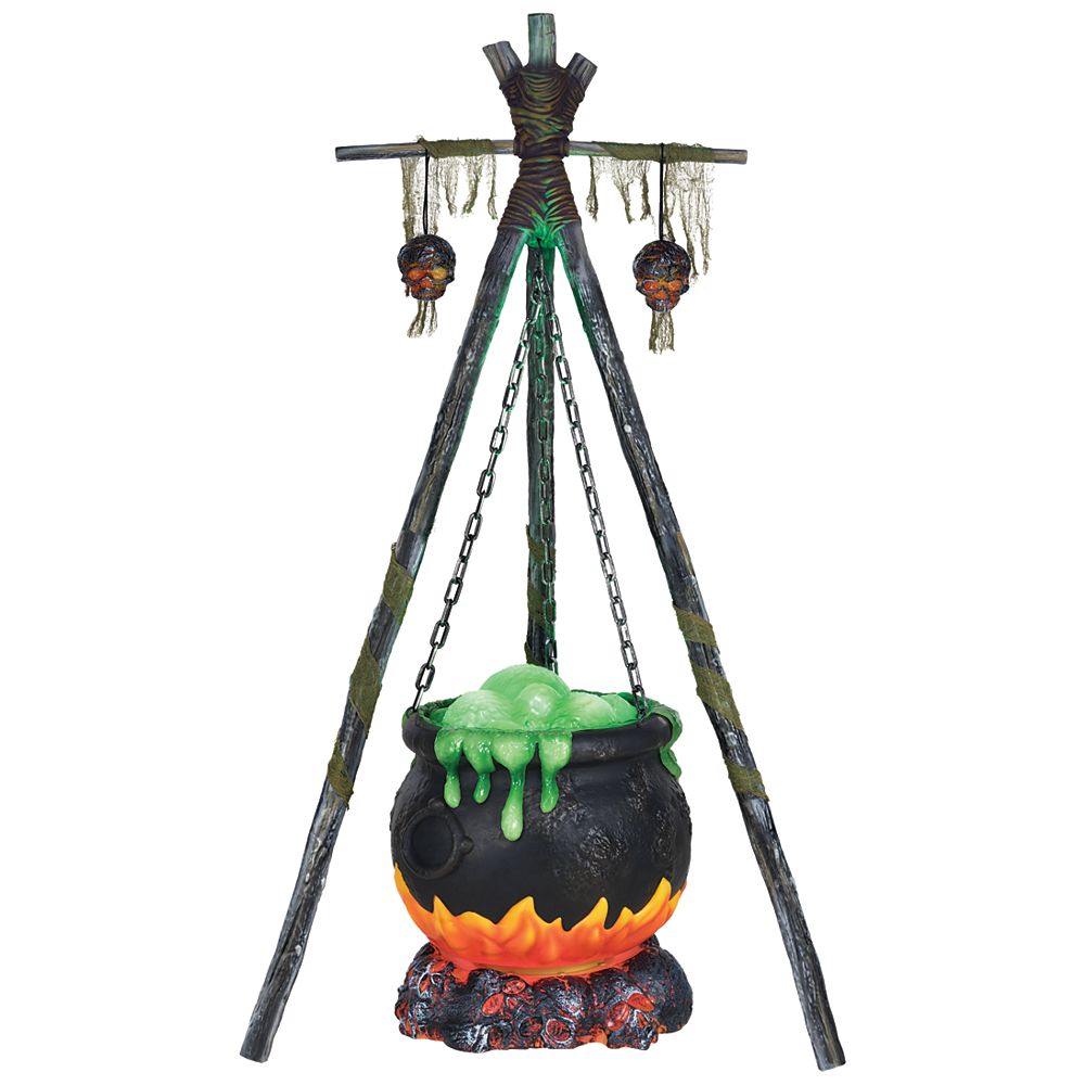 Home Accents Holiday 5 ft. Halloween Decorative Bubbling Cauldron with