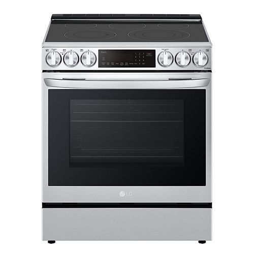 6.3 cu ft. Smart Electric Slide-in Range with Wi-Fi, Air Fry and InstaView in Stainless Steel