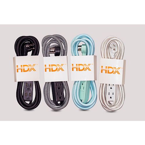 9 ft. Fabric Extension Cord (4-Pack)