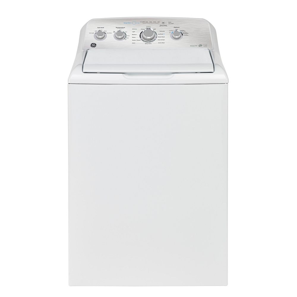 GE 5.0 Cu. Ft. Top Load Washer in White with SaniFresh Cycle | The Home ...