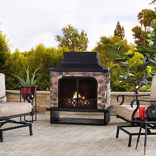 Firewood Outdoor Fireplaces Heating The Home Depot Canada Firewood Outdoor Fireplaces, Outdoor Fireplace Home Depot Canada