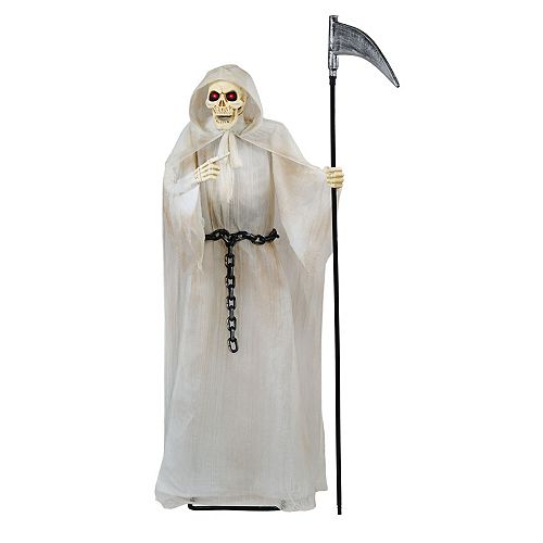 72-inch Animated Grim Reaper Holding Scythe with LED Eyes