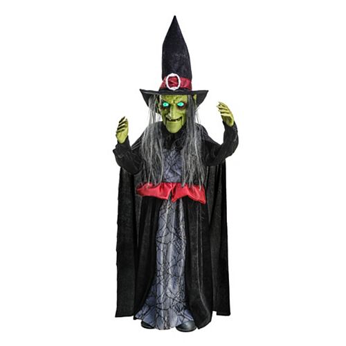 3 ft. Animated LED-Lit Dancing Witch Halloween Decoration