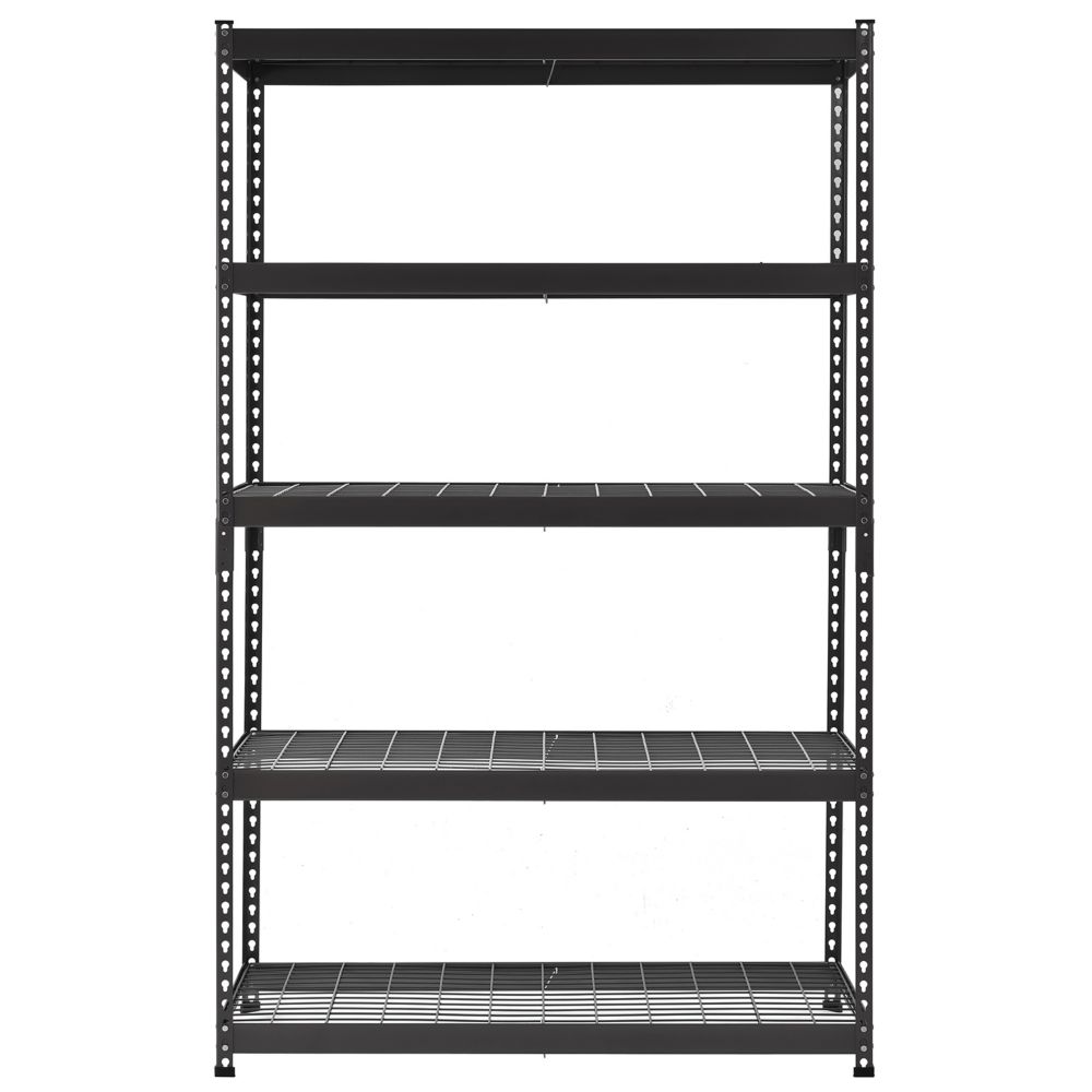 Husky 48-inch W X 78-inch H X 24-inch D 5-Tier Heavy Duty Steel Garage ...