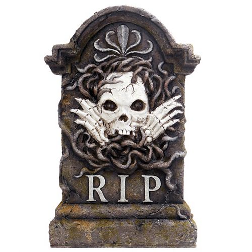 Home Accent Holiday 22-inch Glow-in-the-Dark Tombstone Halloween Decoration