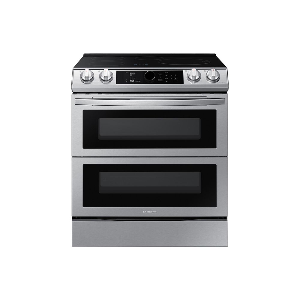 Samsung 6.3 cu. ft. Double Oven SlideIn Induction Range with True