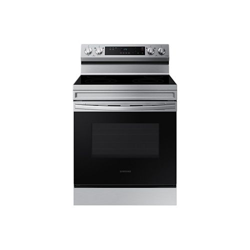 6.3 cu.ft. Slide-In Electric Range with Steam-Cleaning Oven in Stainless Steel