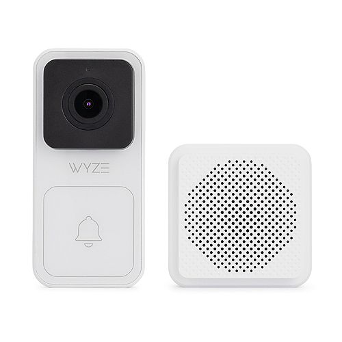 1080p Wired Smart Wall Mounted Door Bell Kit with Chime and Digital Zoom IP65 with Night Vision