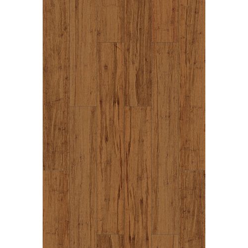 Smooth Carbonized 7mm x 5-1/8-inch x 36-1/4-inch Engineered Bamboo SPC Flooring (15.45 sq.ft./case)