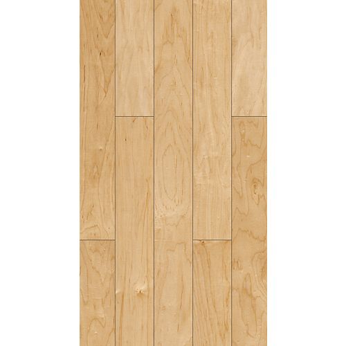 GUOYA Smooth Natural 5-inch x 47-1/4-inch Varying Length Engineered Maple SPC Flooring (16.40 sq.ft./case)