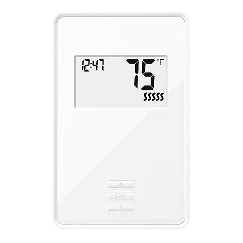 Digital Non-Programmable Thermostat with Built-in GFCI w/Floor Sensor