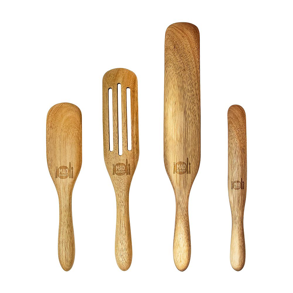 Kalorik Mad Hungry 4-Piece Acacia Wood Spurtle Set | The Home Depot Canada