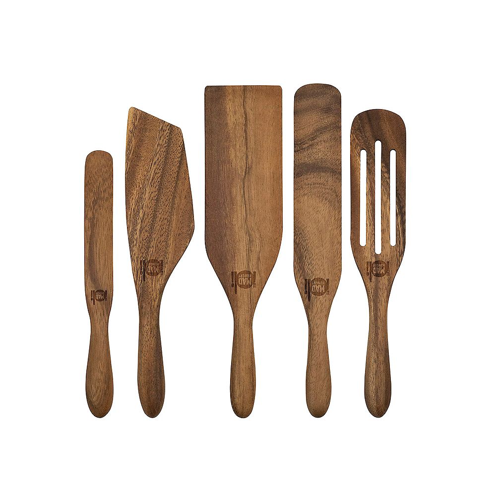 Kalorik Mad Hungry Original 5-Piece Walnut Spurtle Set | The Home Depot ...