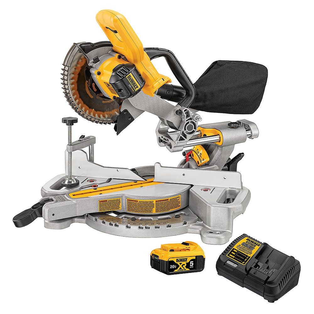 DEWALT 20V MAX LithiumIon Cordless Brushless 71/4inch Sliding Miter