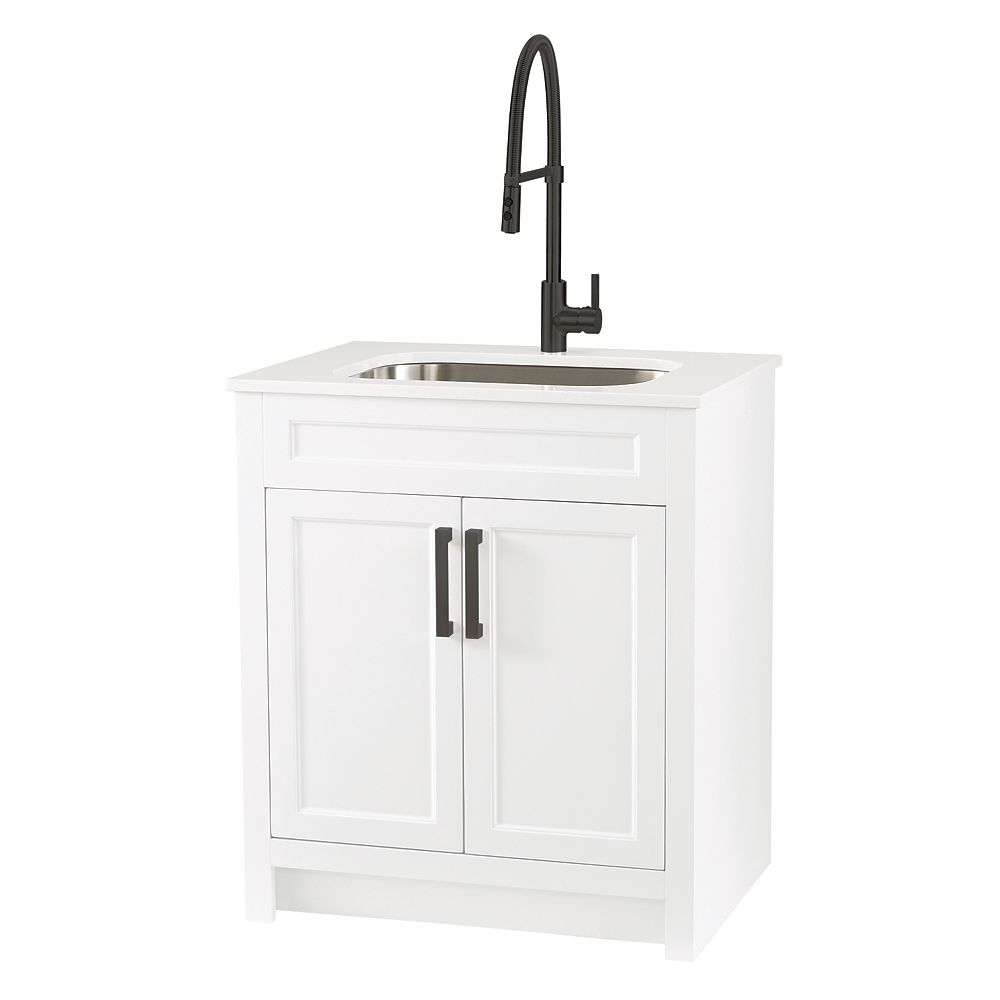 Laundry Cabinet With Marble Top, Laundry Sink Vanity Topper