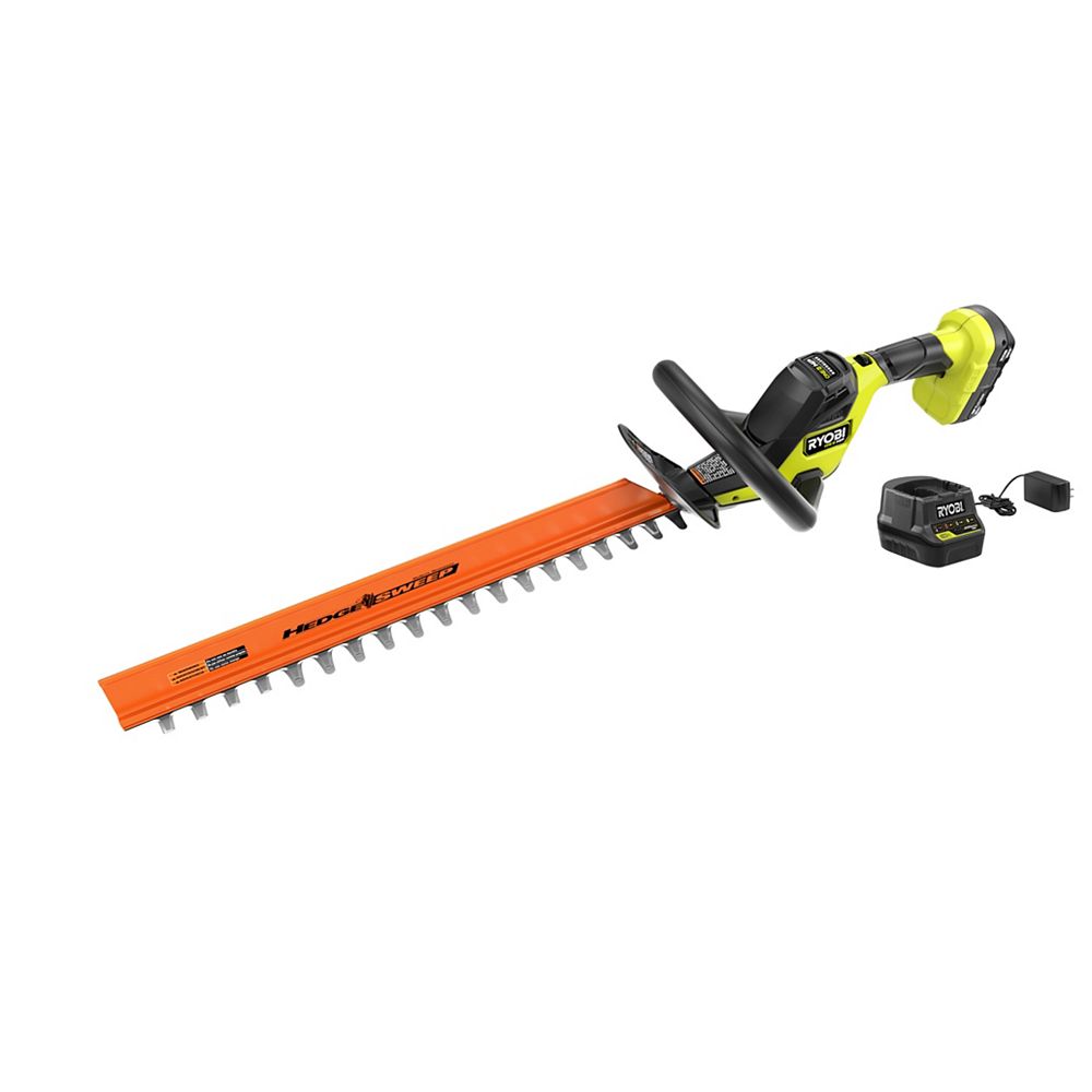 RYOBI 18V ONE+ HP 22inch Brushless Cordless Hedge Trimmer with 2.0Ah