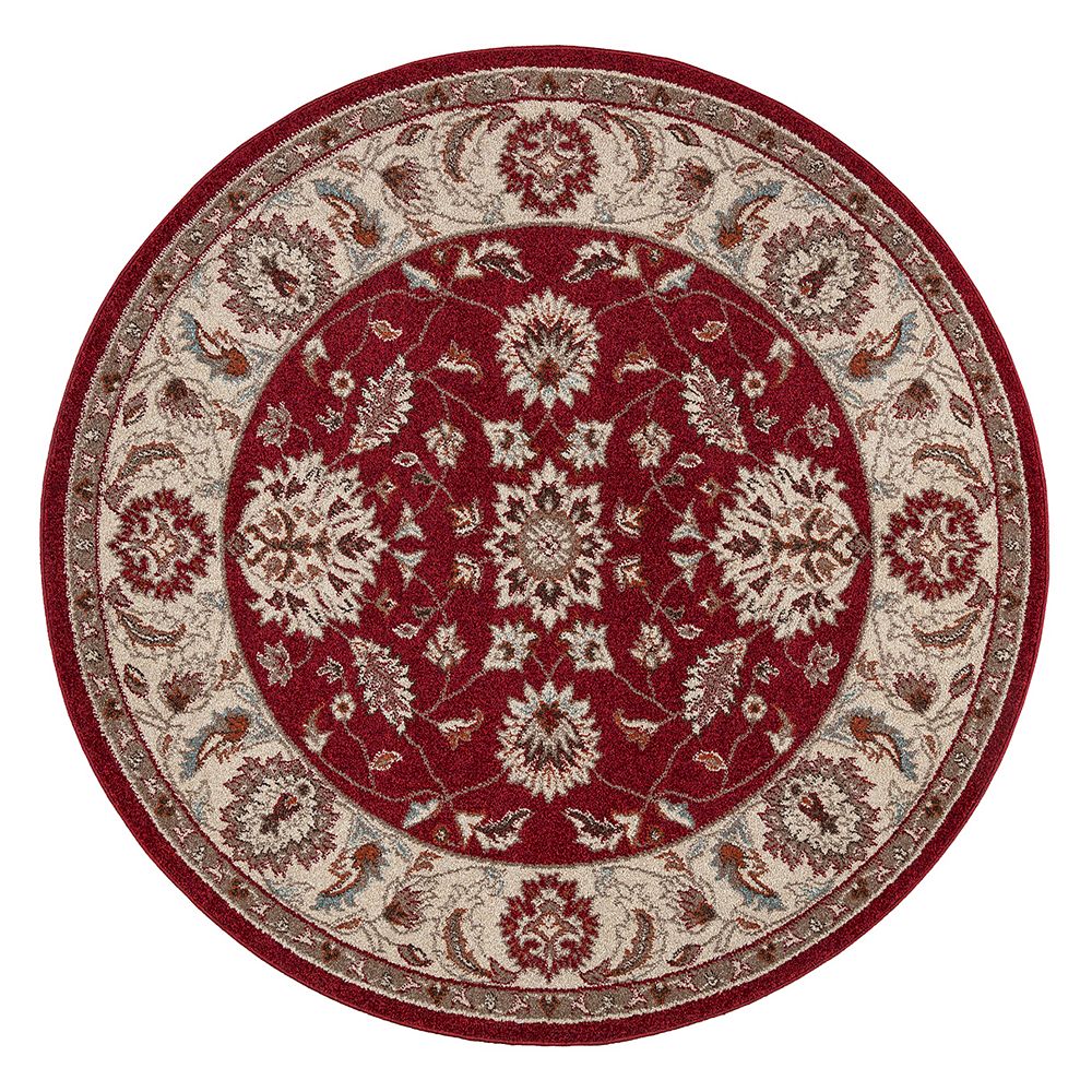 Concord Global Trading Chester Oushak Red 7 ft. 10inch Indoor Round