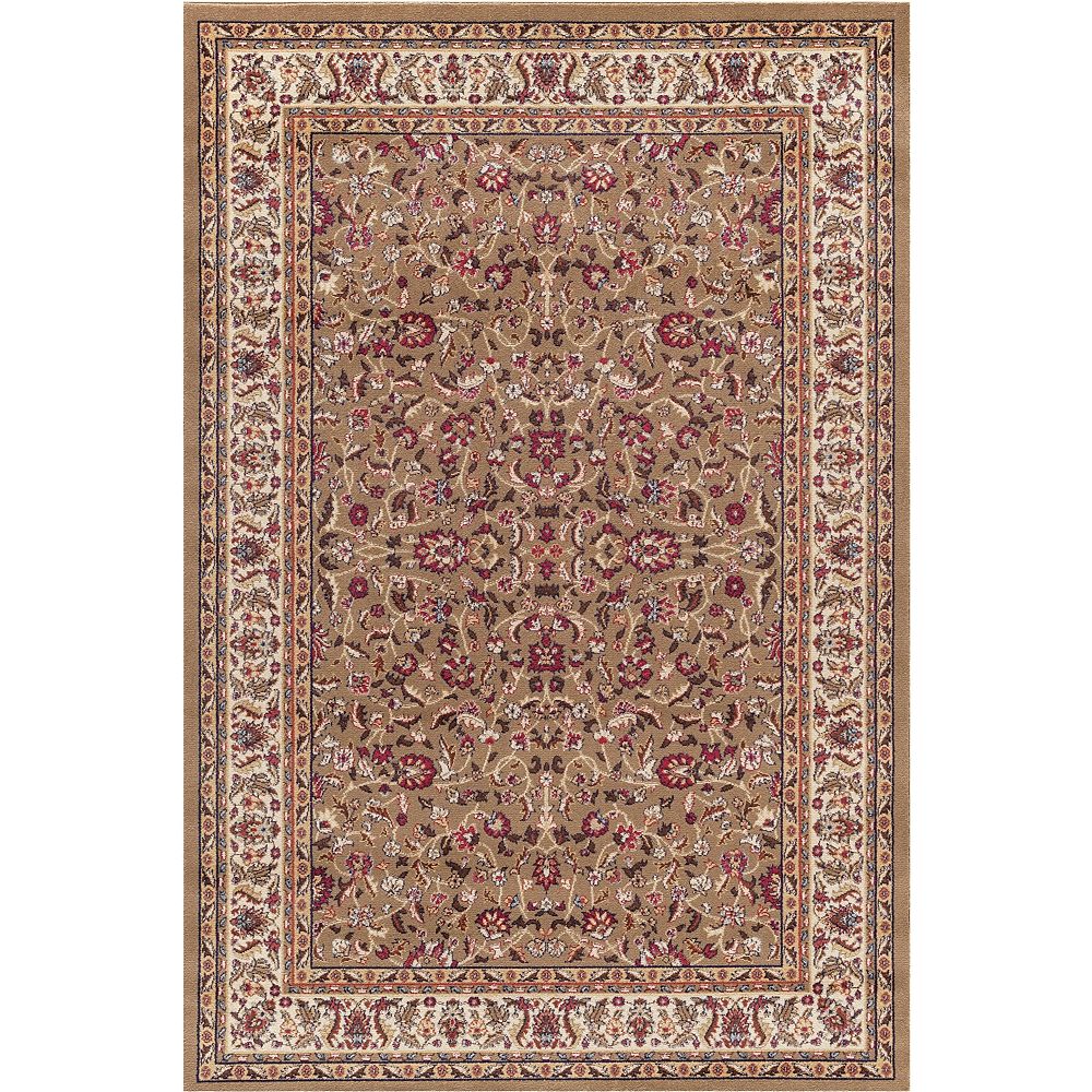 Concord Global Trading Jewel Kashan Green 5 ft. 3-inch x 7 ft. 7-inch ...