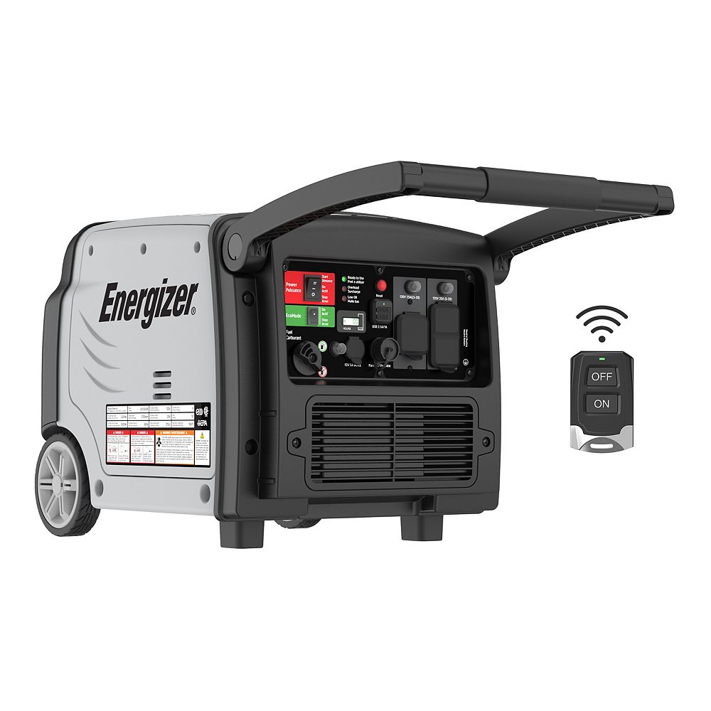 Energizer 3,500W Quiet Inverter Generator with Remote Start and