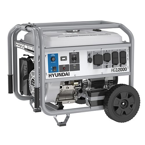 12,000W Electric Start Portable Gas Powered Generator with GFCI  Model: HG12000