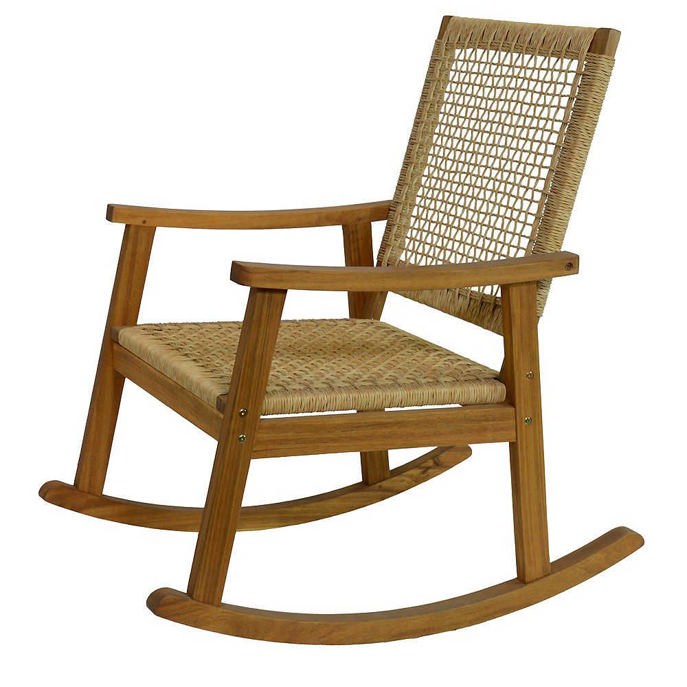 Patioflare Eurochord Outdoor Rocking Chair The Home Depot Canada