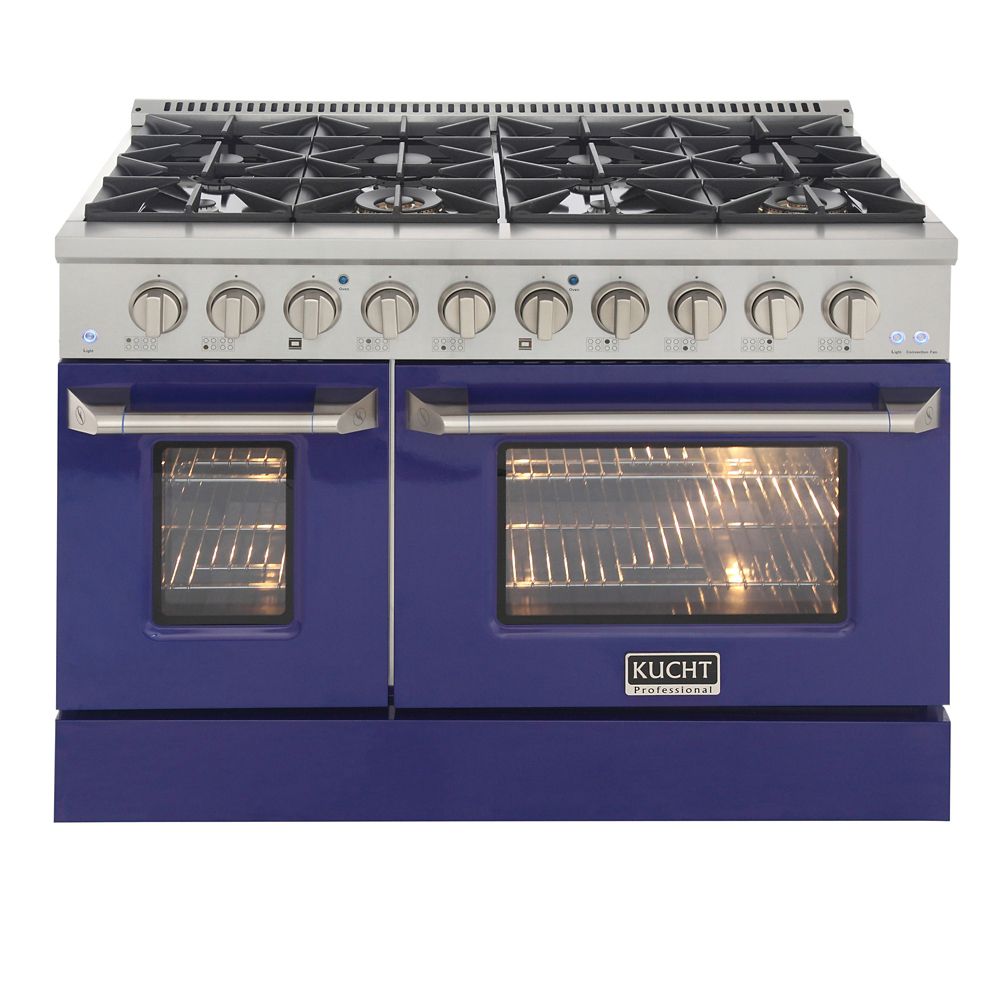 Kucht 48-in Natural Gas Range With 8 Burners Grill/Griddle And ...