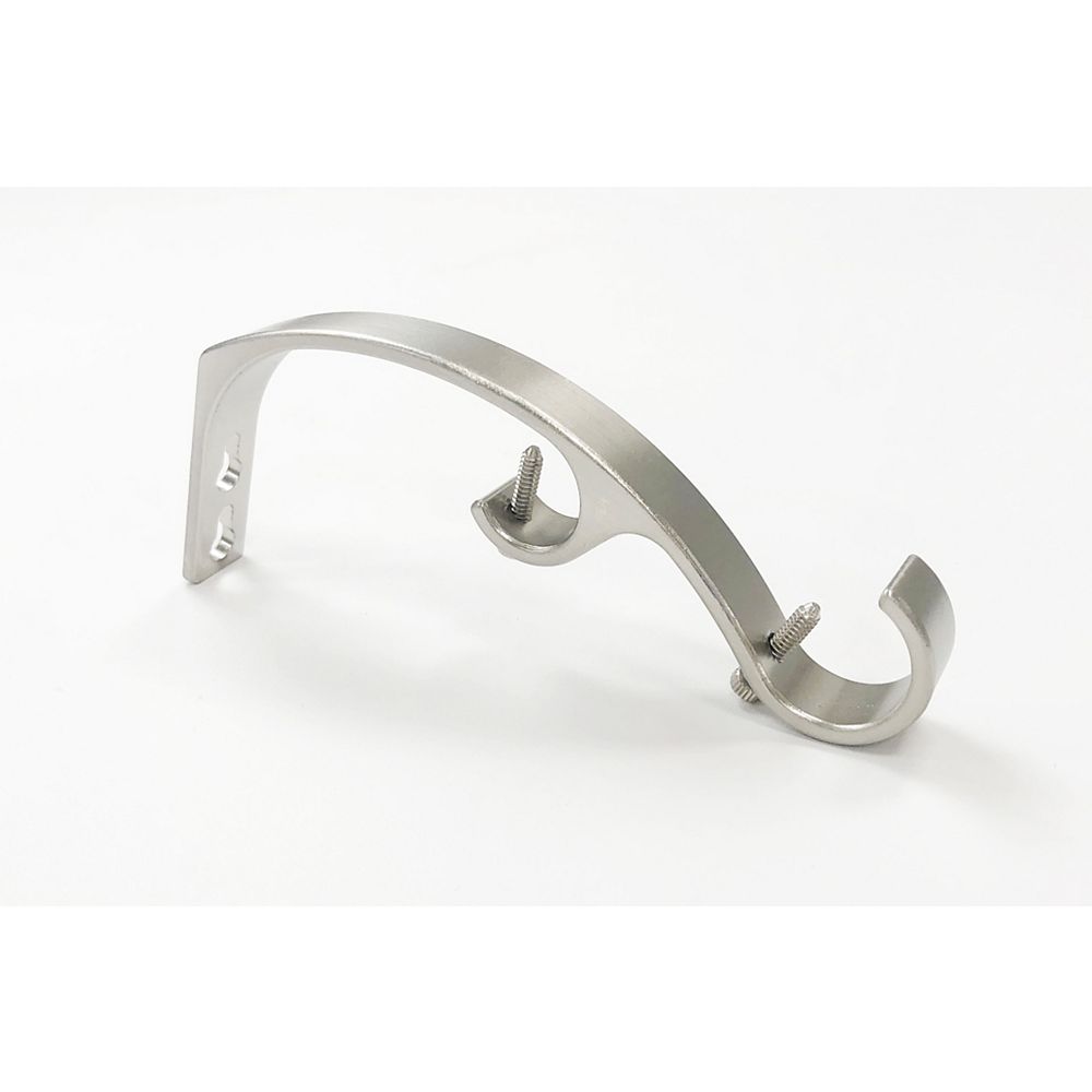 Lumi 1 & 3/4 Standard Double Curtain Rod Brackets (4 pcs.) with