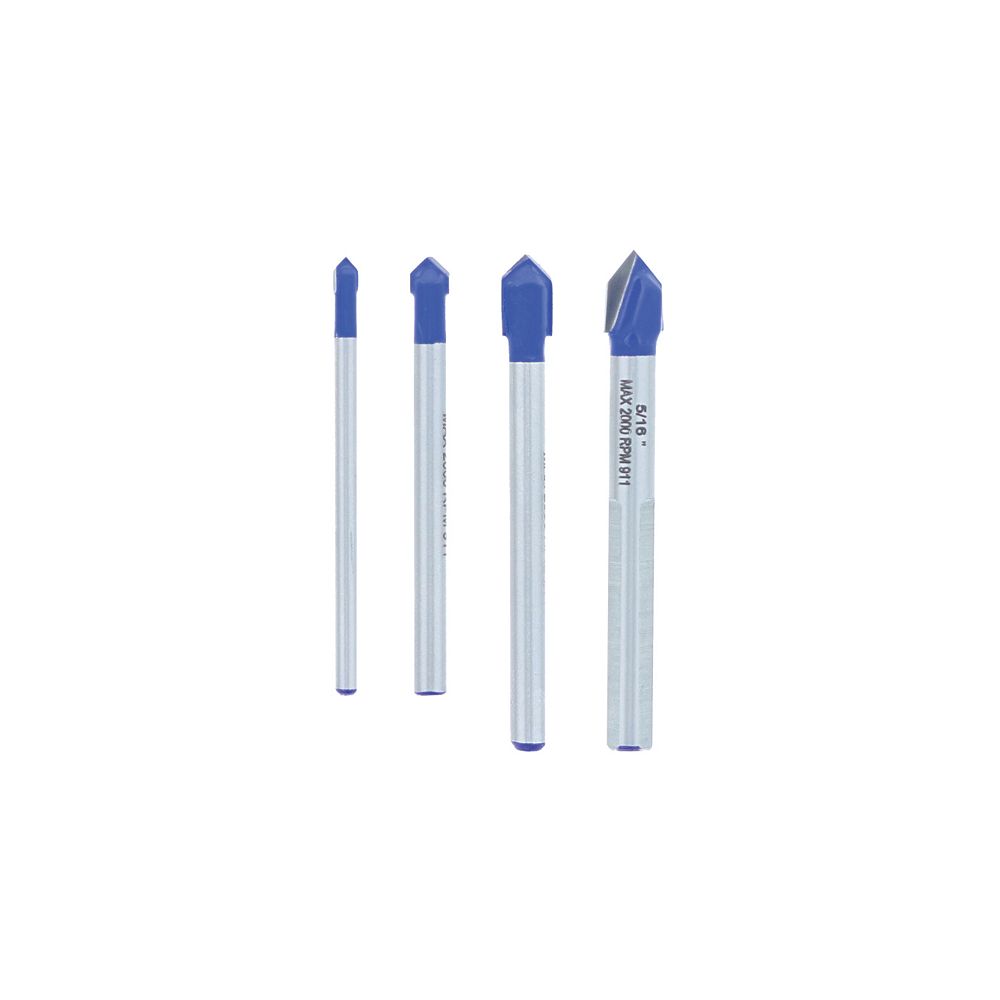 Avanti Pro 1/85/16Inch Carbide Tipped Drill Bit Kit/Set for Glass