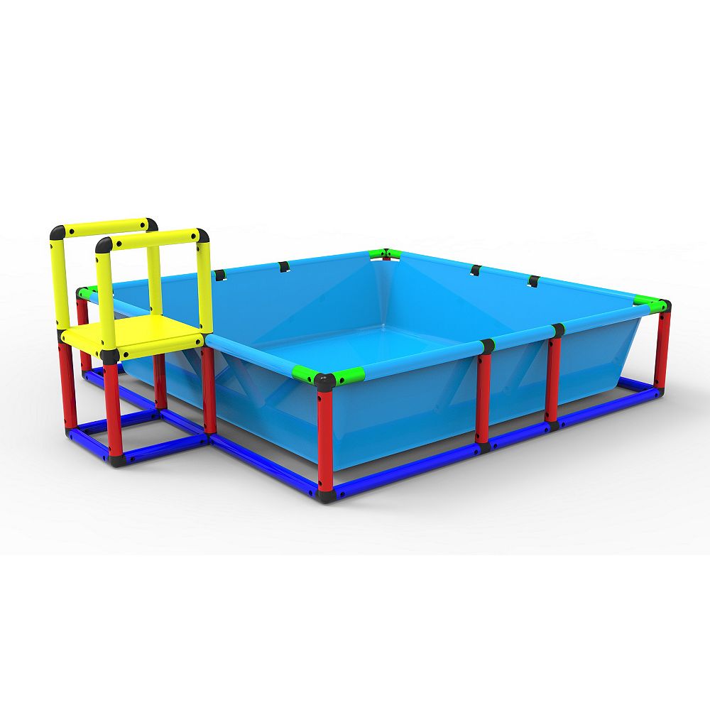 Funphix Corp Funphix Build N Splash Buildable Swimming Pool Outdoor Building Toy Pool The Home Depot Canada