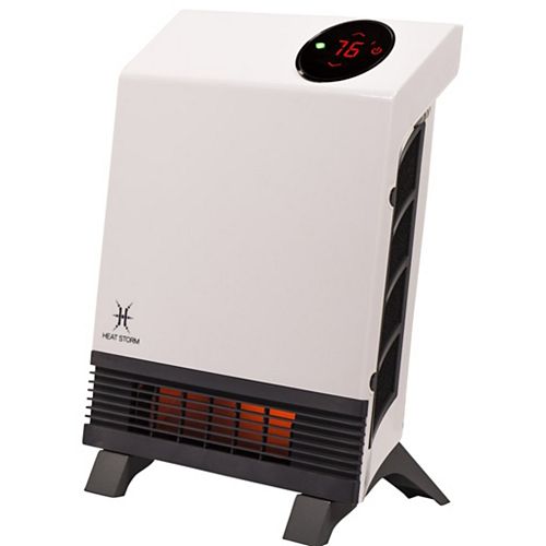 Heat Storm 1000-Watt Infrared Cabinet Electric Space Heater with Remote Included