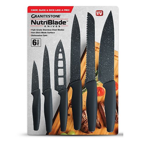 6-Piece Stainless Steel Nutri Blade High-Grade Knife Set