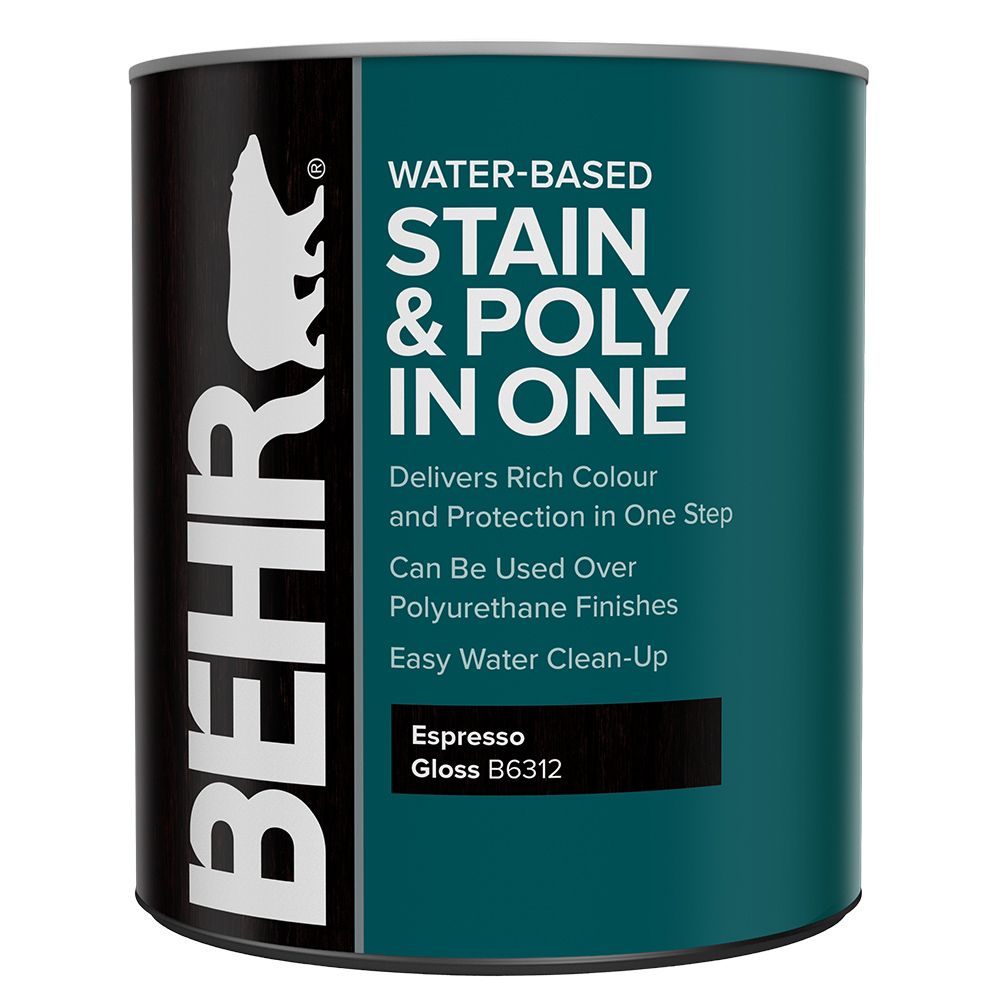 BEHR Semi Transparent Water Based Interior Stain Poly In One Gloss   P 1001623365 