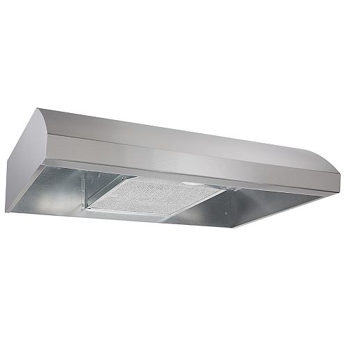 30-inch Convertible Under Cabinet Range Hood, 270 CFM with Optional Ductless Filter (Sold Separately) in Stainless Steel