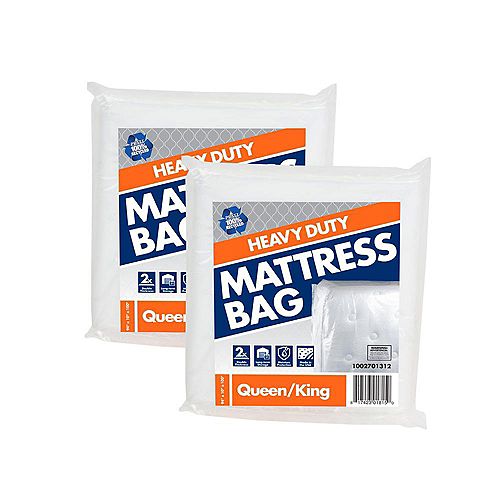 2 Pack 100 in. x 94 in. x 10 in. Heavy-Duty Queen and King Mattress Bag